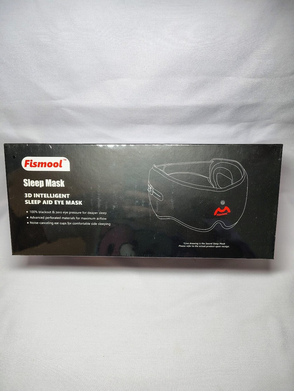 Fismool 3D Sound Sleep Mask - Wireless Headphones - Voice Activated - Noise Redu